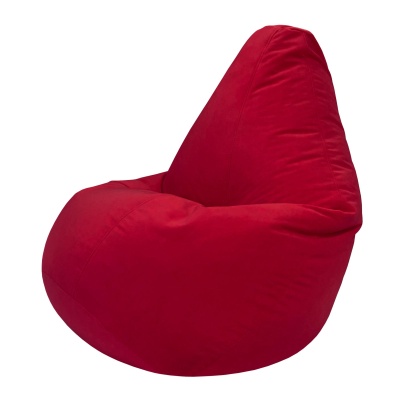 Кресло мешок Велюр Красный (размер XXL) заказать в интернет магазине Папа Пуф с доставкой недорого